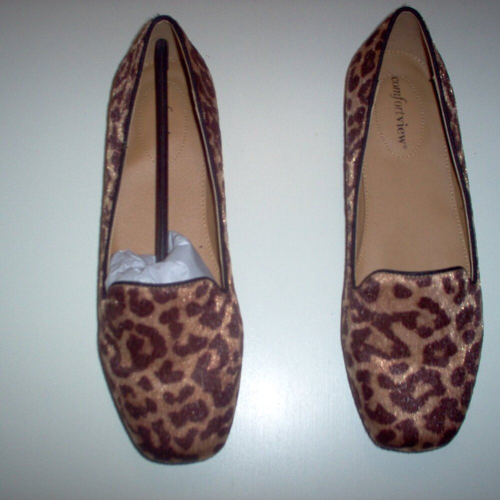 COMFORTVIEW SHOES Brinley Furry Leopard